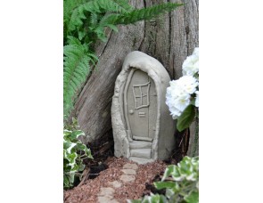 Fairy Door With Pixie Boots Stone Garden Ornament